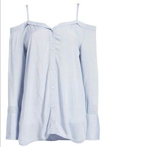 Treasure&Bond Deconstructed Off the Shoulder Shirt